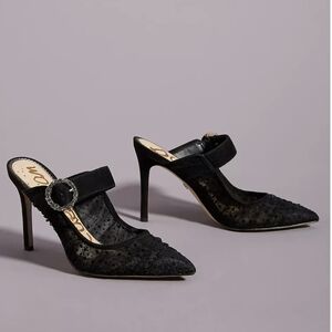 Sam Edelman Black Lace Heels